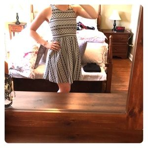 GINGER G Black & White Dress S